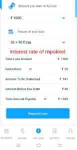 mpokket interest rate and charges